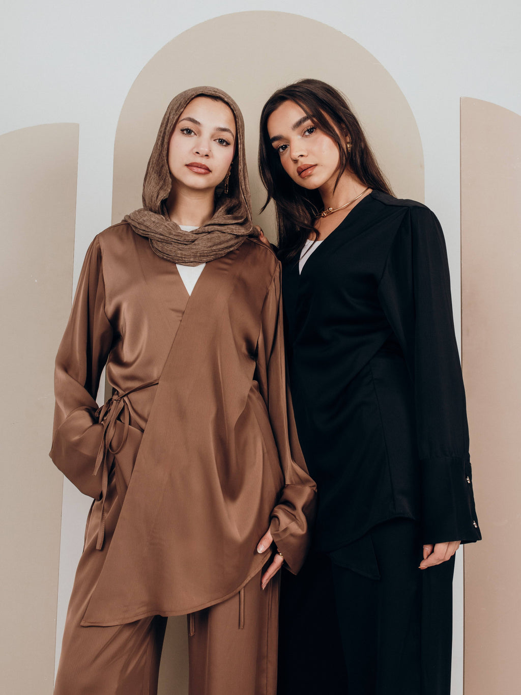 Satin ease set