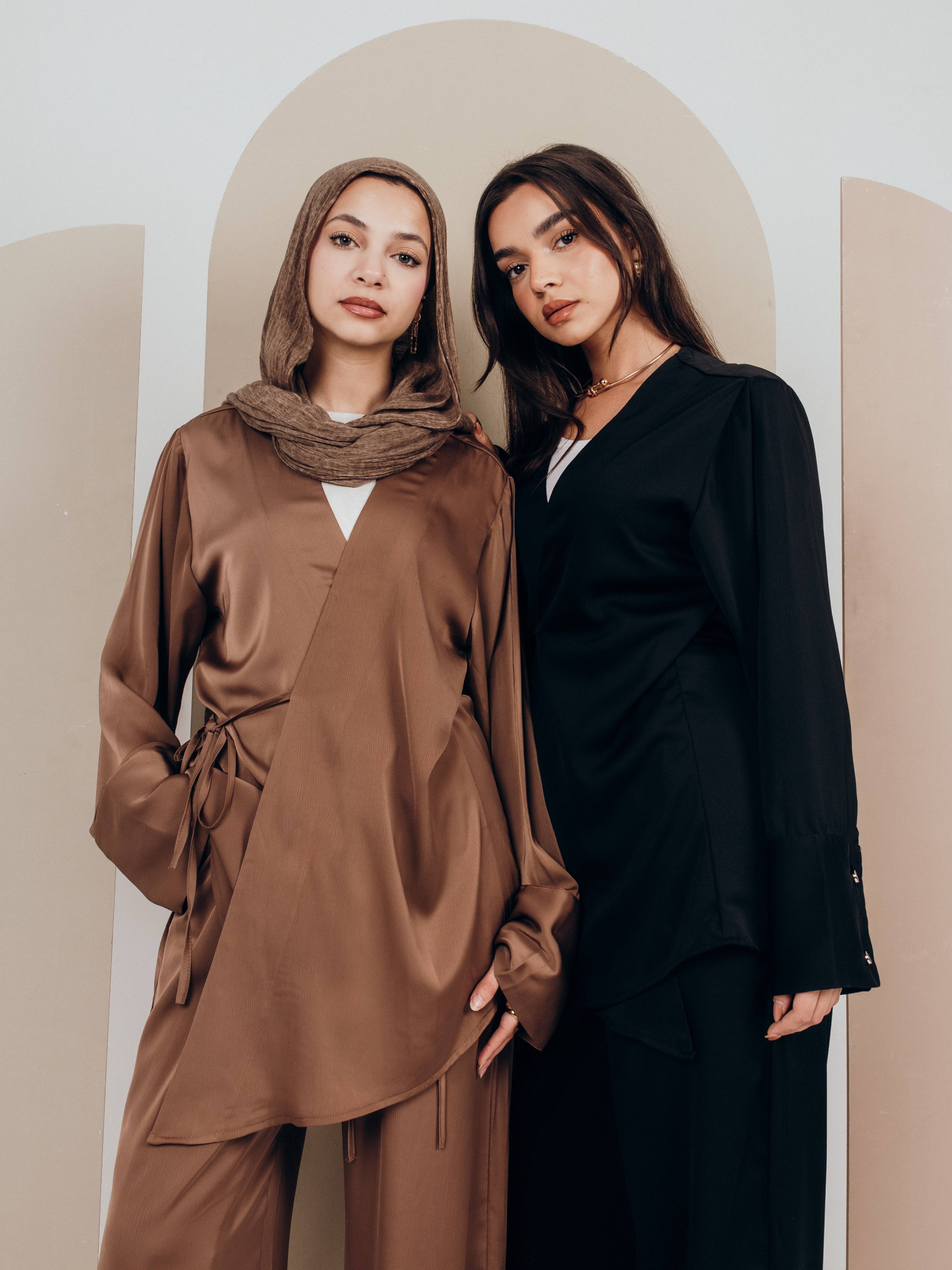 Satin ease set