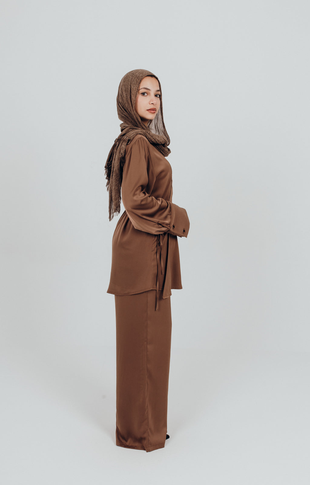 Satin ease set