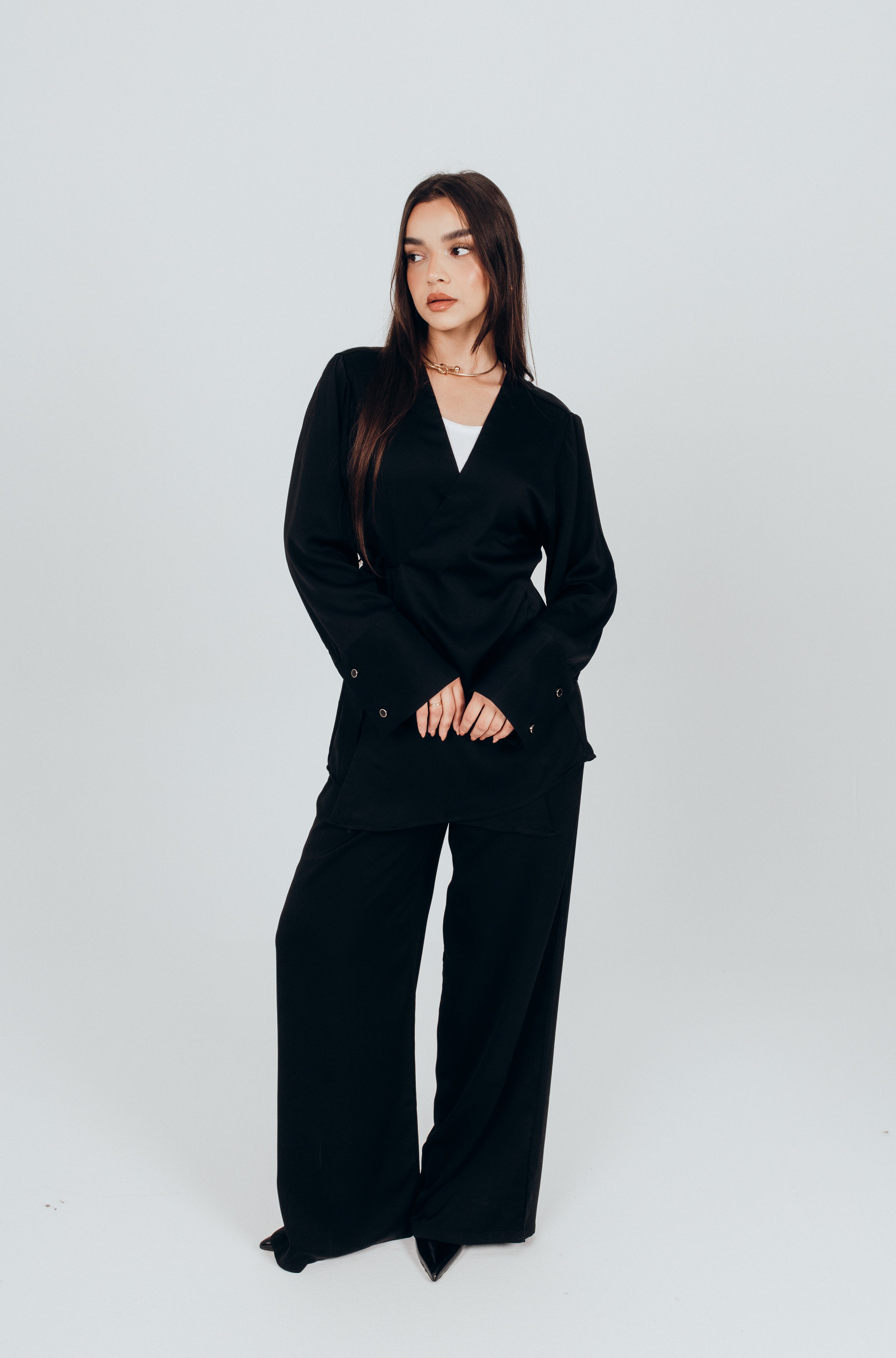 Satin ease set