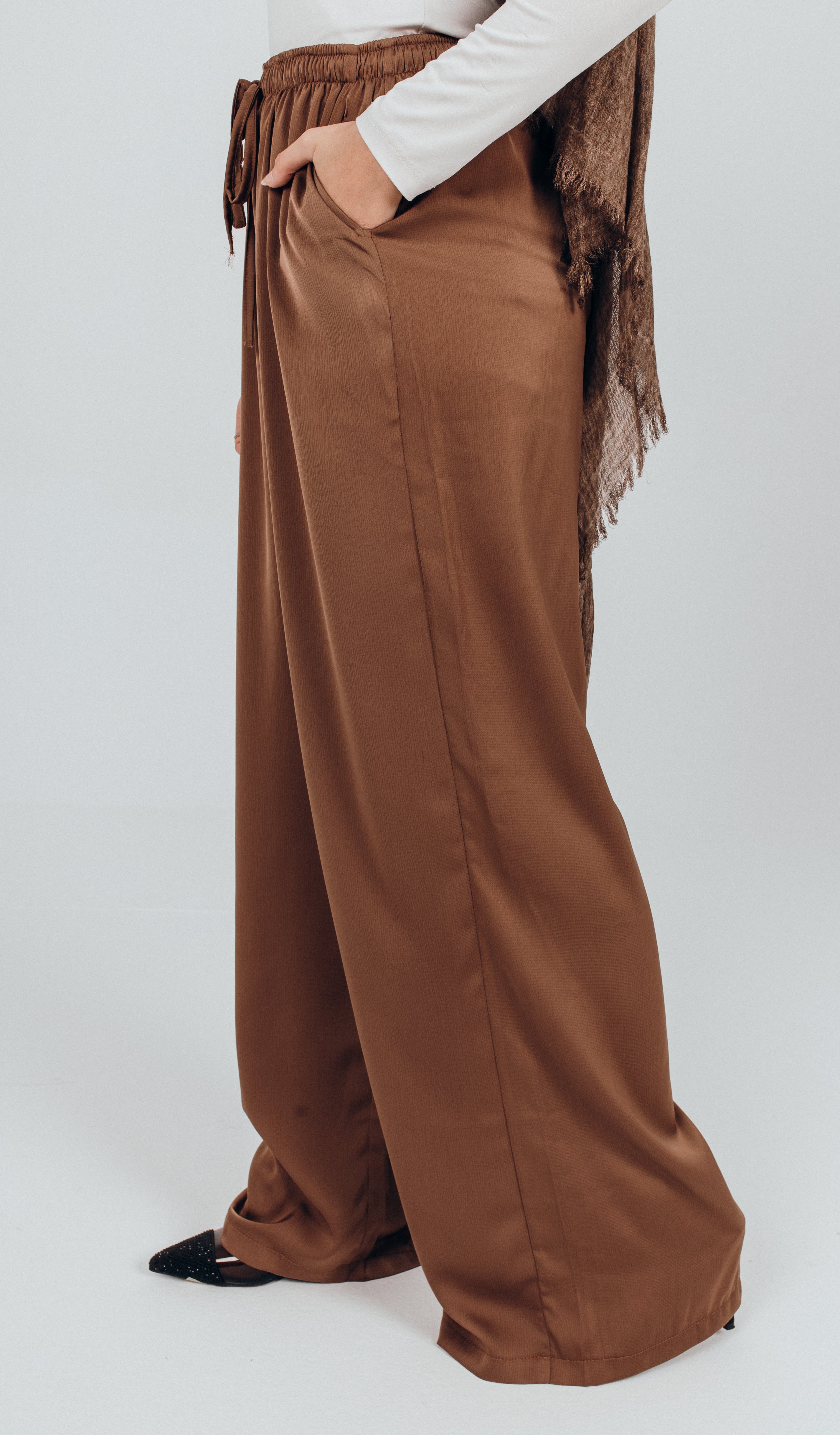 Satin ease pants
