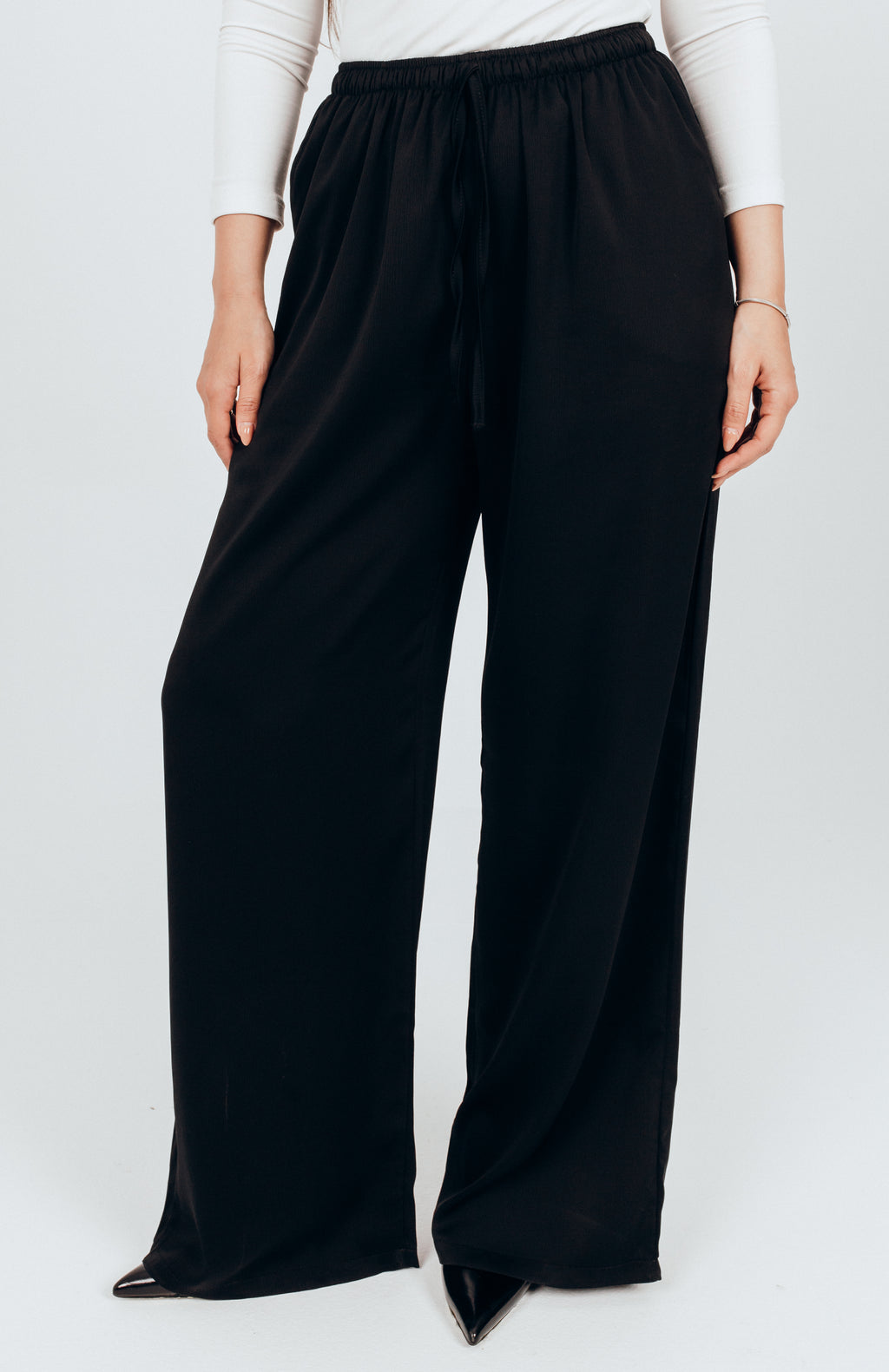 Satin ease pants