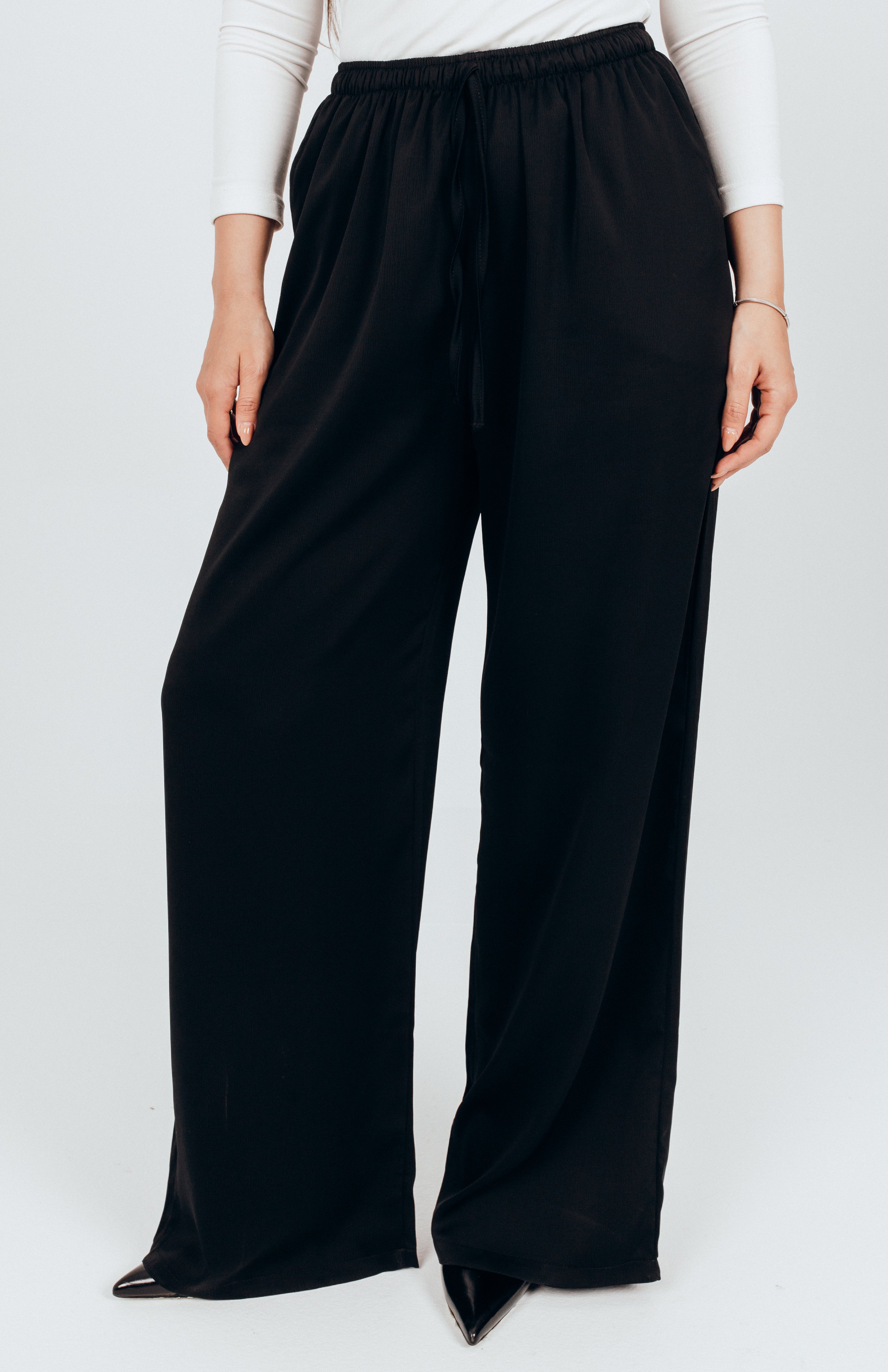 Satin ease pants