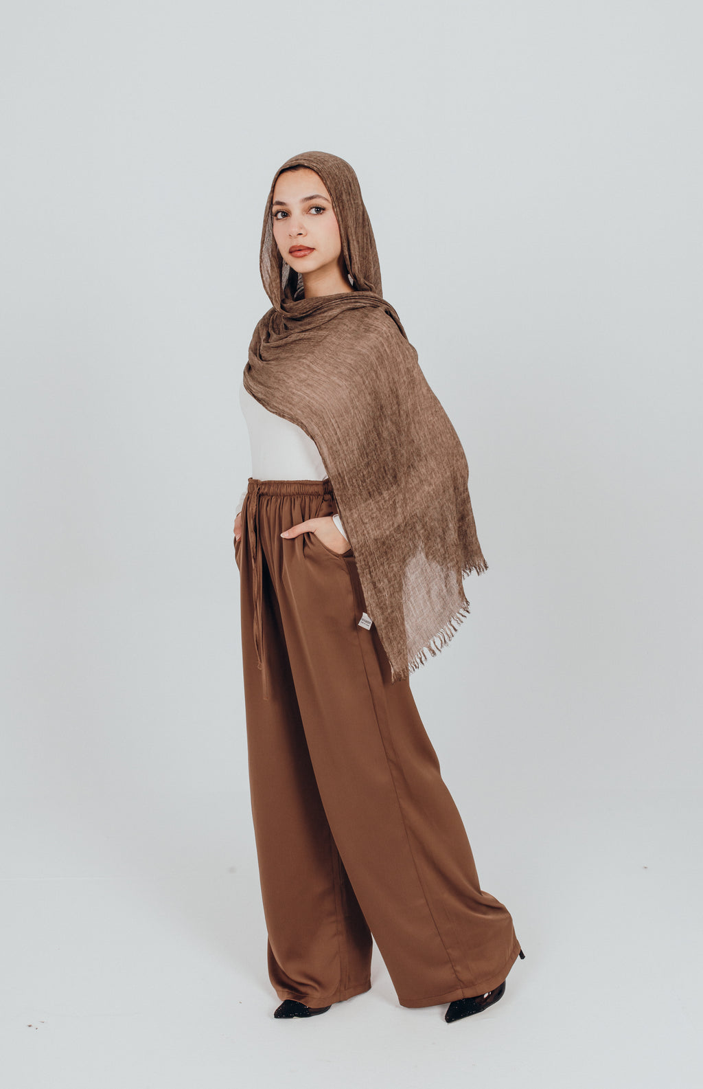 Satin ease pants