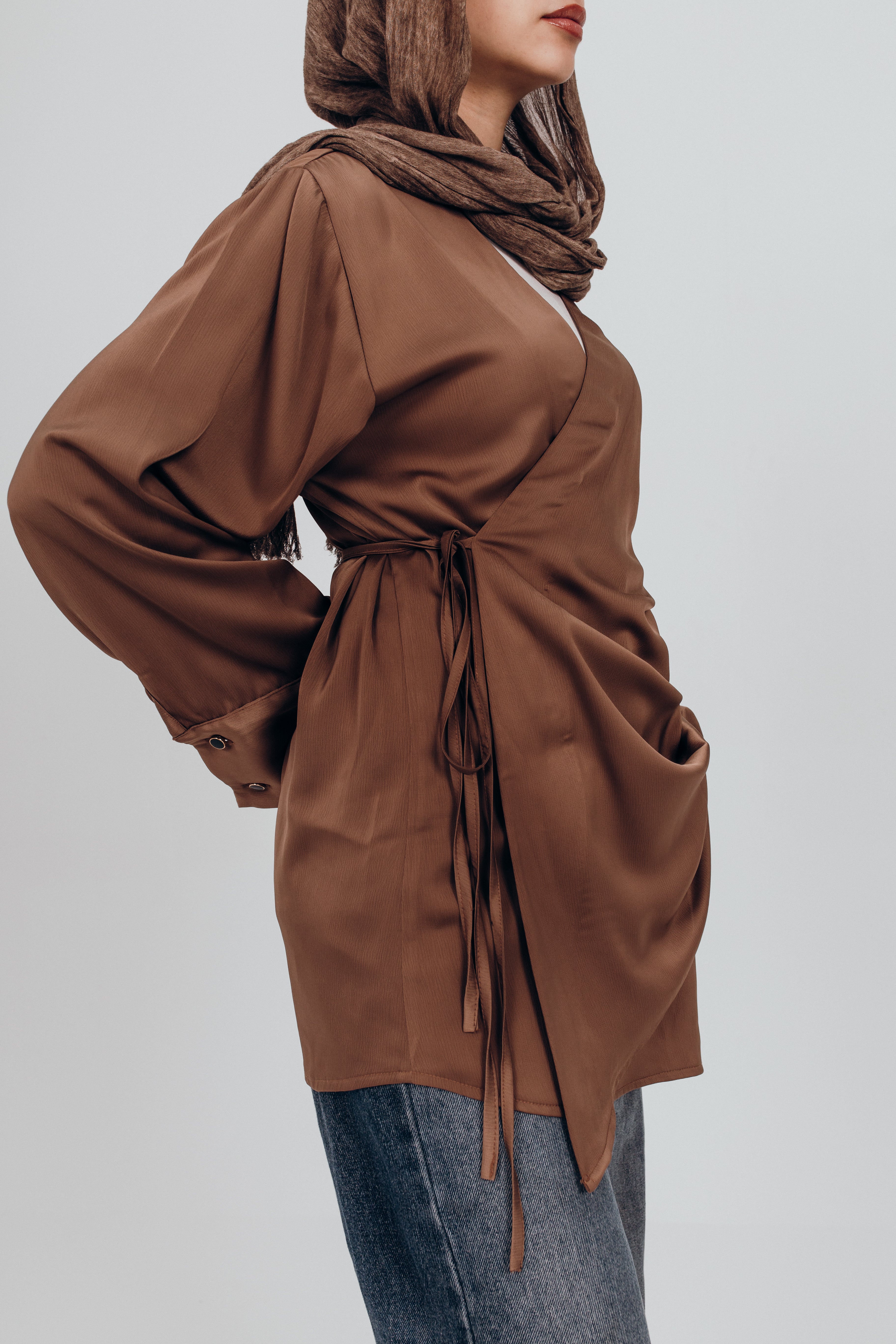 Satin ease blouse