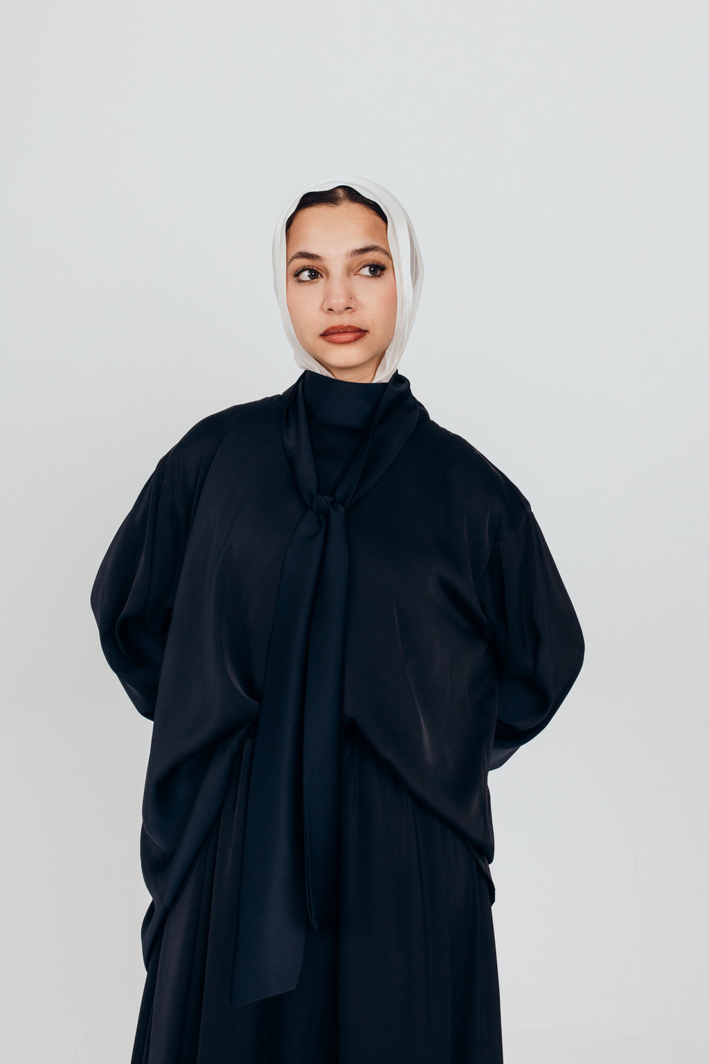 Satin muse blouse