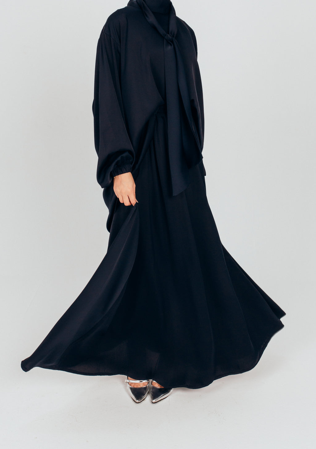 Satin muse skirt