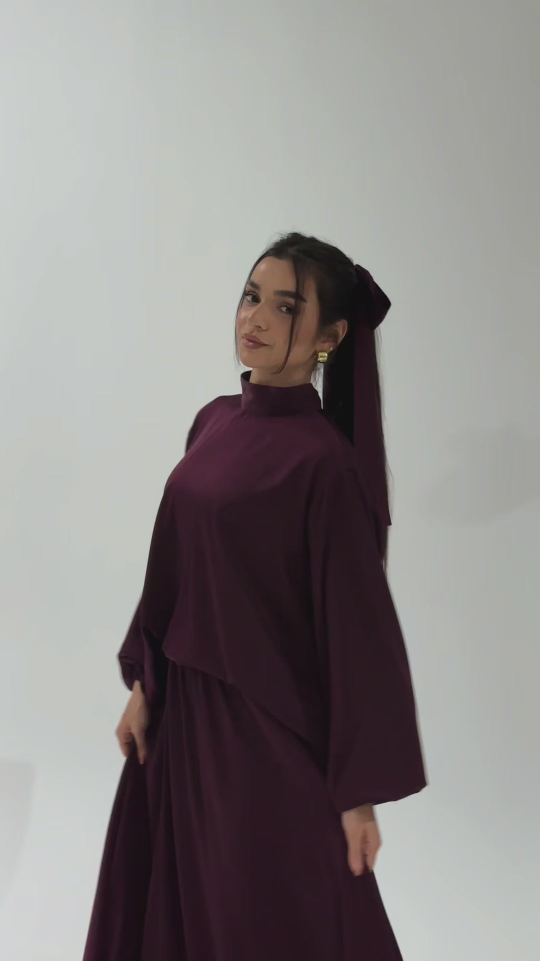 Satin muse blouse